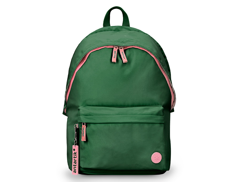 MOCHILA ANTARTIK BASIC PACK CON BOLSILLO PARA PORTATIL VERDE 20 L 300X160X420 MM