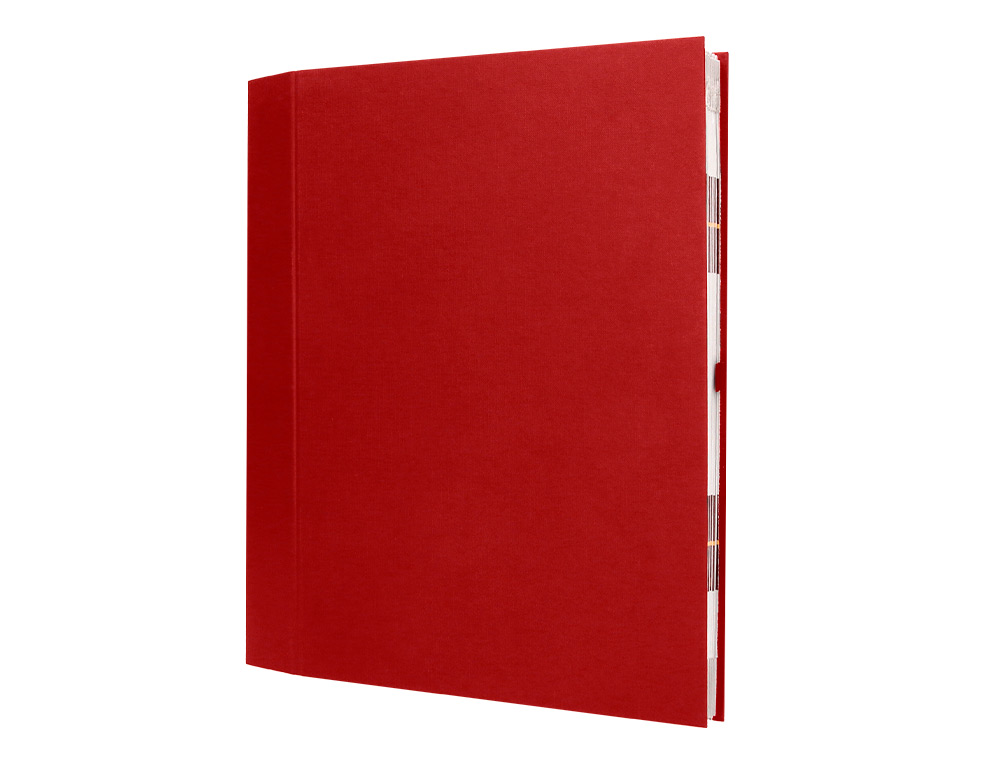 CARPETA FUELLE LIDERPAPEL FOLIO CARTON FORRADO BURDEOS