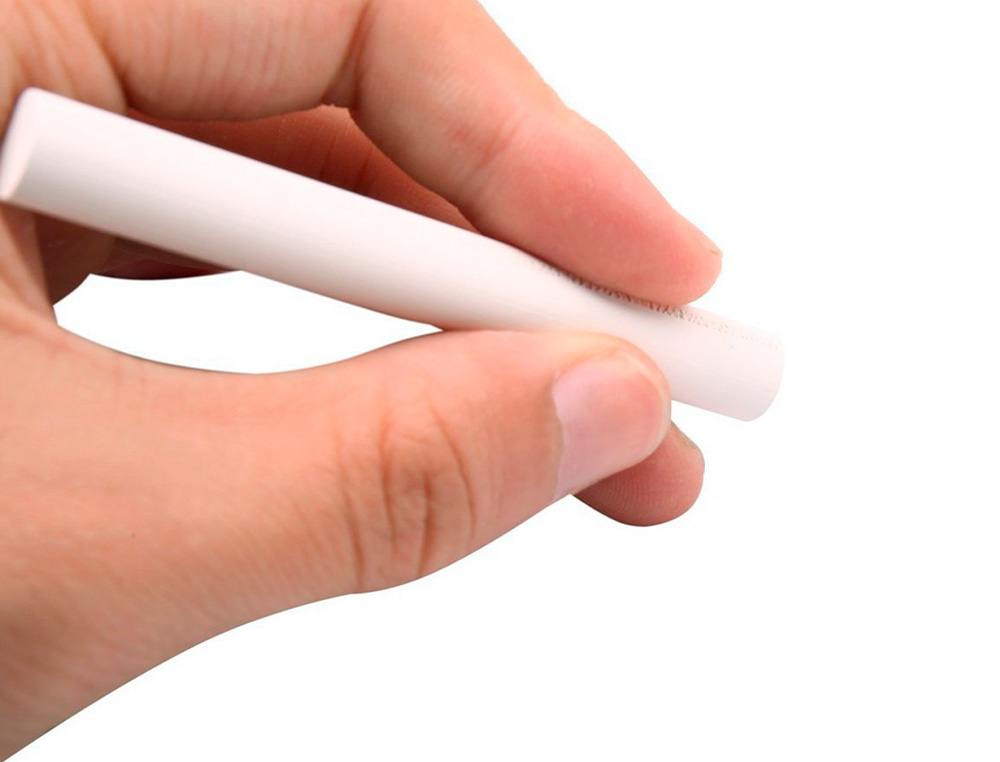 TIZA BLANCA ANTIPOLVO ROBERCOLOR CAJA DE 10 UNIDADES