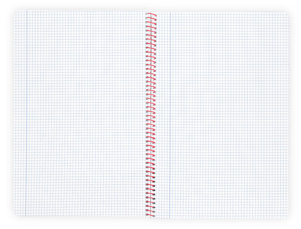 CUADERNO ESPIRAL LIDERPAPEL A4 WONDER TAPA PLASTICO 80H 90GR CUADRO 4MM CON MARGEN COLOR AZUL