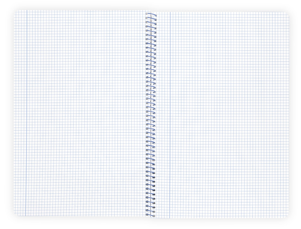 CUADERNO ESPIRAL LIDERPAPEL A4 WONDER TAPA PLASTICO 80H 90GR CUADRO 4MM CON MARGEN COLOR ROJO