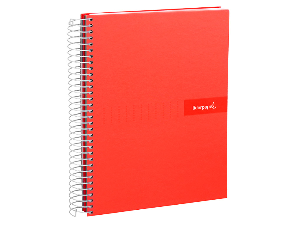 CUADERNO ESPIRAL LIDERPAPEL A5 CRAFTY TAPA FORRADA 80H 90 GR RAYADO HORIZONTAL CON MARGEN COLORES SURTIDOS