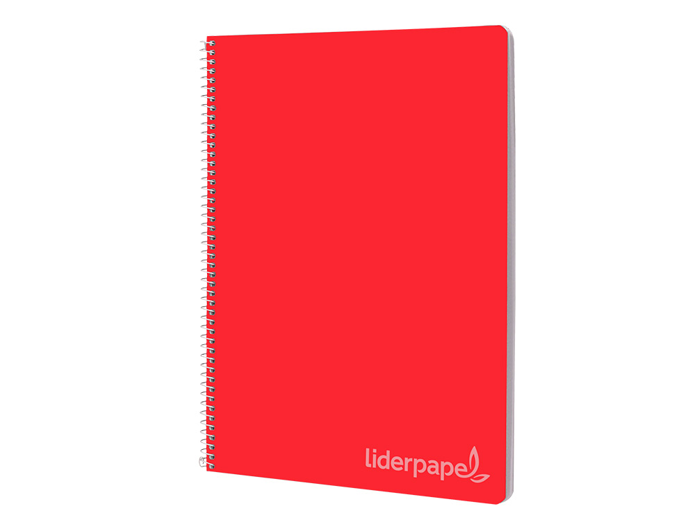 CUADERNO ESPIRAL LIDERPAPEL FOLIO WITTY TAPA DURA 80H 75GR RAYADO HORIZONTAL 8MM CON MARGEN COLORES SURTIDOS