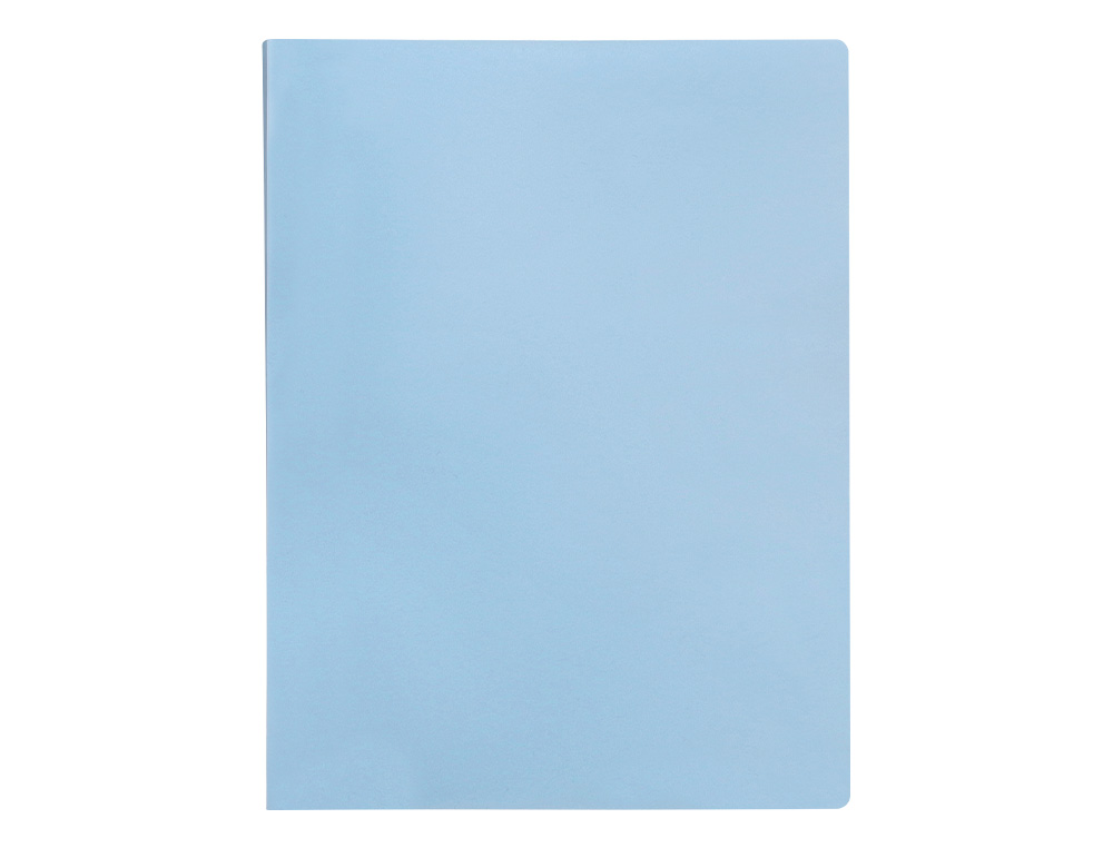 CARPETA LIDERPAPEL ESCAPARATE 20 FUNDAS POLIPROPILENO DIN A4 CELESTE OPACO