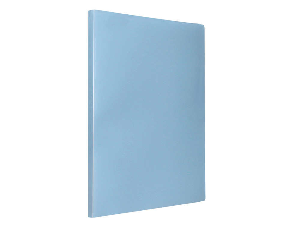 CARPETA LIDERPAPEL ESCAPARATE 20 FUNDAS POLIPROPILENO DIN A4 CELESTE OPACO