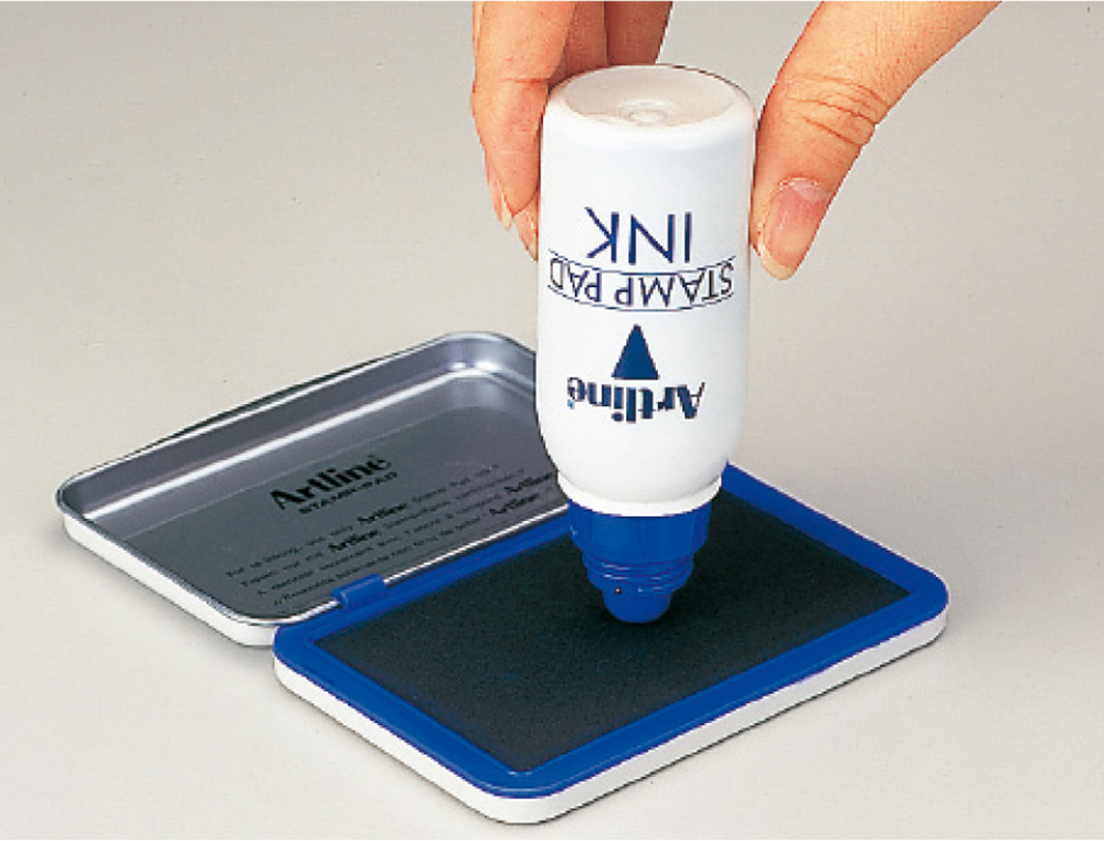 TINTA TAMPON ARTLINE AZUL BOTE 50 CC