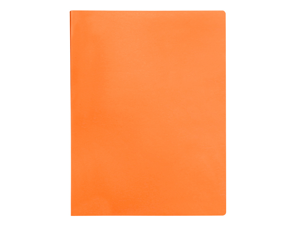 CARPETA LIDERPAPEL ESCAPARATE 40 FUNDAS POLIPROPILENO DIN A4 NARANJA FLUOR OPACO