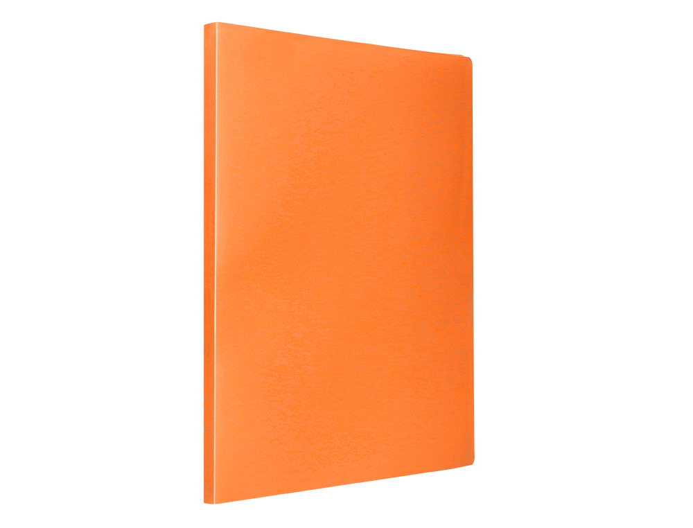 CARPETA LIDERPAPEL ESCAPARATE 40 FUNDAS POLIPROPILENO DIN A4 NARANJA FLUOR OPACO