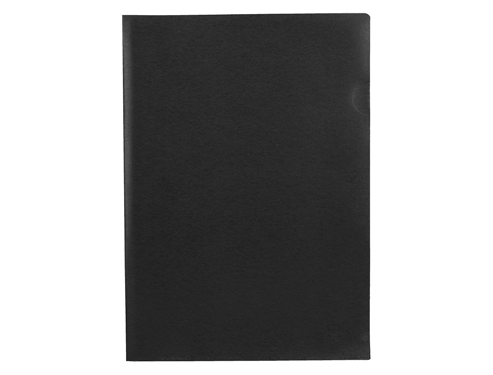 CARPETA LIDERPAPEL DOSSIER UÑERO POLIPROPILENO DIN A4 NEGRO OPACO 20 HOJAS