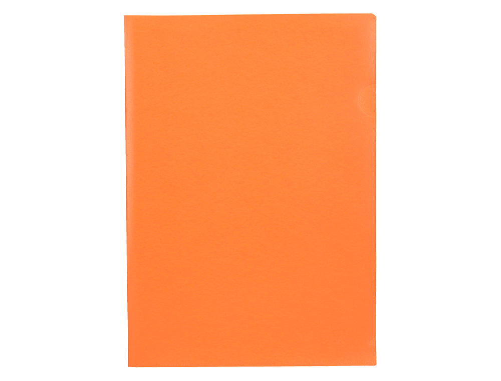 CARPETA LIDERPAPEL DOSSIER UERO POLIPROPILENO DIN A4 NARANJA FLUOR OPACO 20 HOJAS