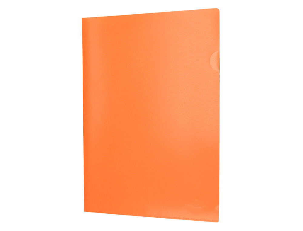CARPETA LIDERPAPEL DOSSIER UERO POLIPROPILENO DIN A4 NARANJA FLUOR OPACO 20 HOJAS