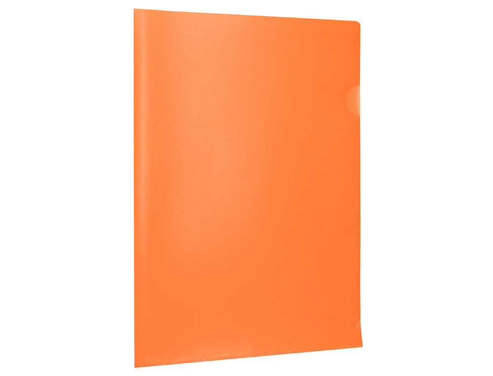 CARPETA LIDERPAPEL DOSSIER UERO POLIPROPILENO DIN A4 NARANJA FLUOR OPACO 20 HOJAS