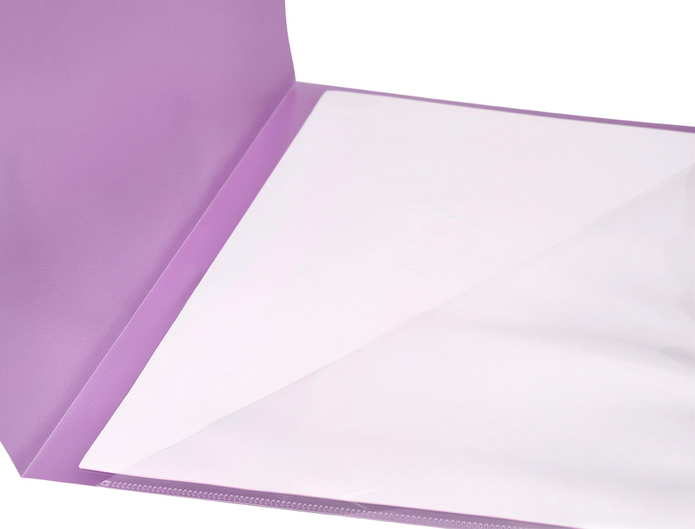 CARPETA LIDERPAPEL DOSSIER A4 UÑERO LAVANDA OPACO