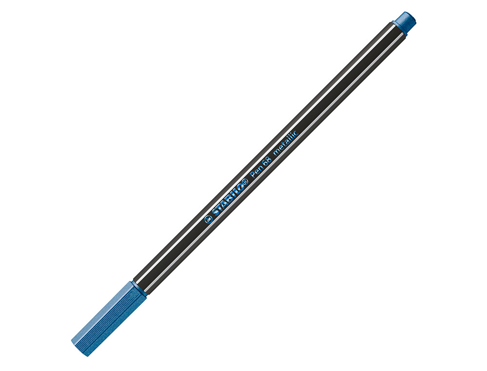 ROTULADOR STABILO ACUARELABLE PEN 68 METALICO AZUL PUNTA GRUESA 1MM