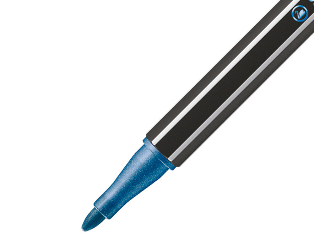 ROTULADOR STABILO ACUARELABLE PEN 68 METALICO AZUL PUNTA GRUESA 1MM