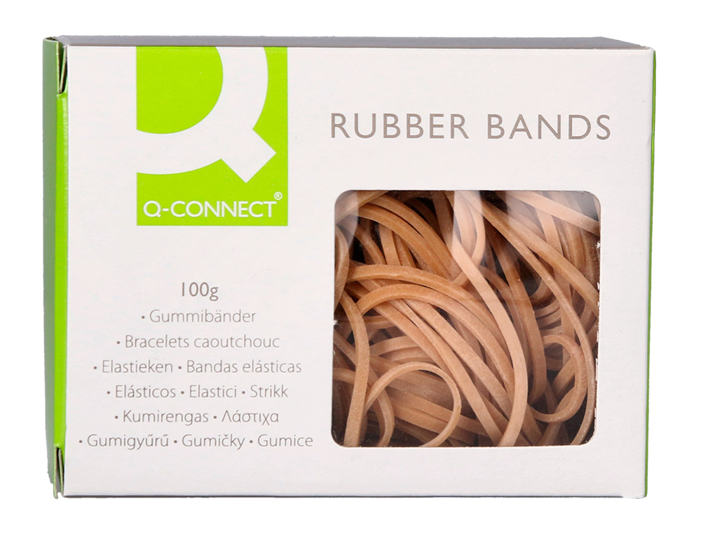 GOMILLAS ELASTICAS Q-CONNECT 100 GR 60X3 MM NUMERO 31
