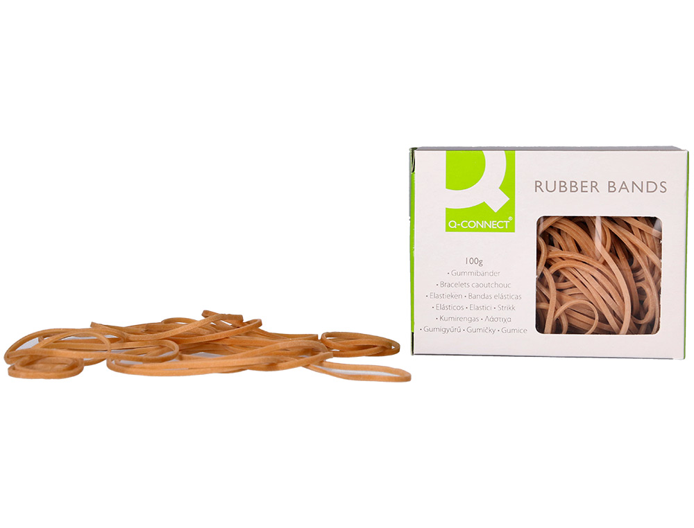GOMILLAS ELASTICAS Q-CONNECT 100 GR 60X3 MM NUMERO 31