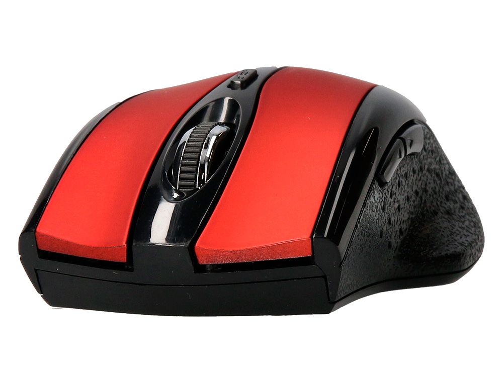 RATON Q-CONNECT OPTICO INALAMBRICO 1000 DPI RECEPTOR USB 2,4 GHZ ROJO