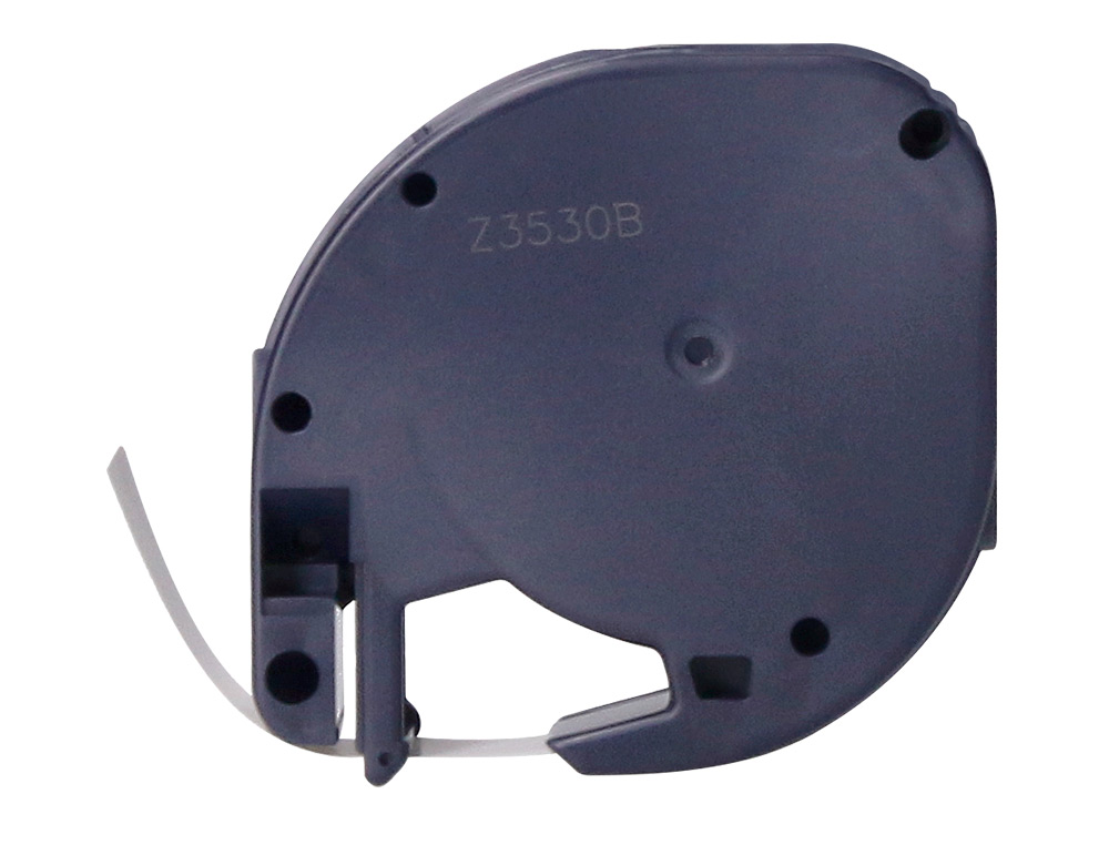 CINTA Q-CONNECT 12MM X 4MT NEGRO-BLANCO PERLA PARA MAQUINA LETRATAG