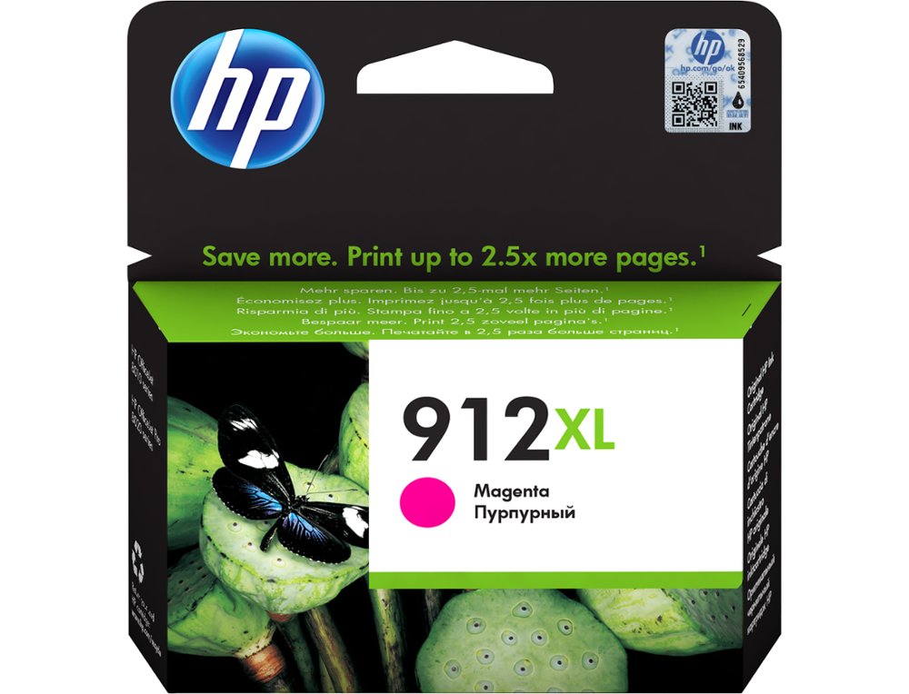 INK-JET HP 912 XL OFFICEJET 8010 / 8020 / 8035 MAGENTA 825 PAG