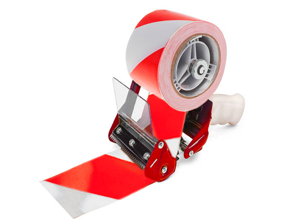 CINTA DE SEALIZACION Q-CONNECT NO ADHESIVA ROJO Y BLANCO 300 MT X 75 MM
