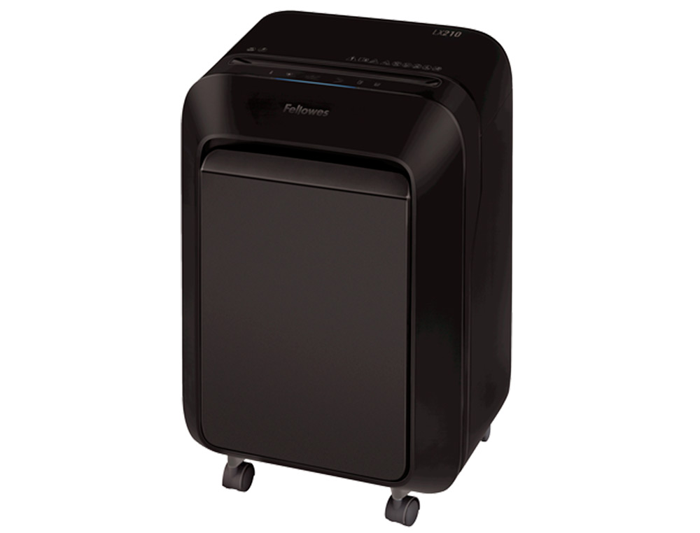 DESTRUCTORA DE DOCUMENTOS FELLOWES LX-210 CAPACIDAD DE CORTE 16 H SEGURIDAD P4 DESTRUYE GRAPAS CLIPS Y