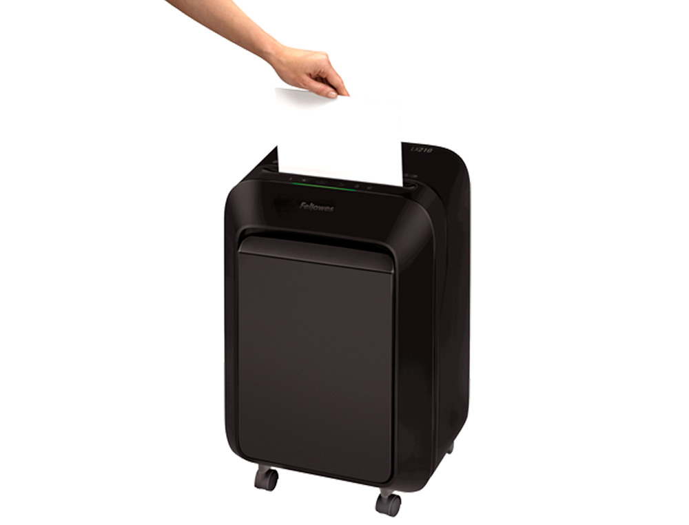 DESTRUCTORA DE DOCUMENTOS FELLOWES LX-210 CAPACIDAD DE CORTE 16 H SEGURIDAD P4 DESTRUYE GRAPAS CLIPS Y