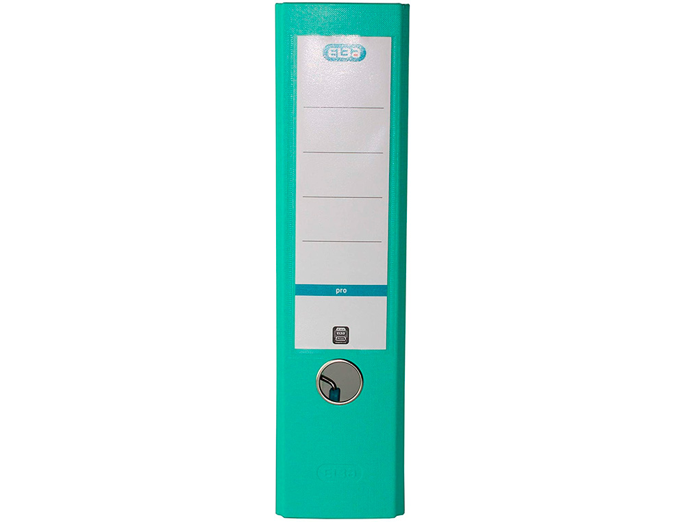 ARCHIVADOR DE PALANCA ELBA TOP CARTON COMPACTO POLIPROPILENO CON RADO DIN A4 LOMO DE 80 MM ICE MINT