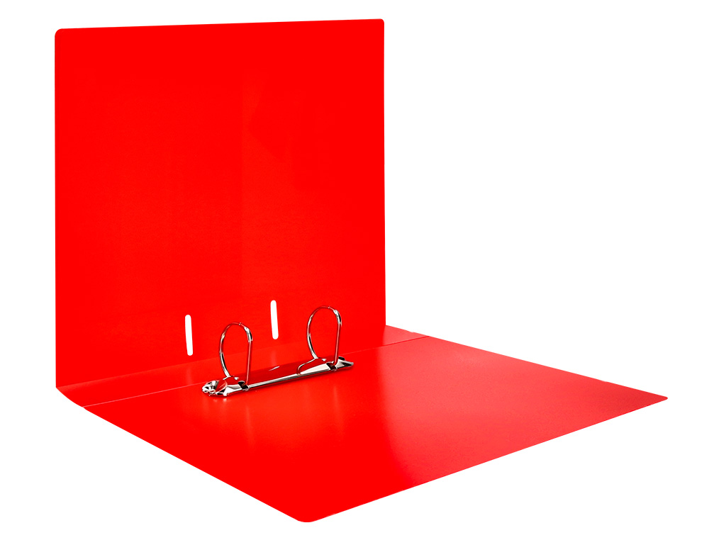 CARPETA LIDERPAPEL CANGURO 2 ANILLAS 40 MM MIXTAS POLIPROPILENO DIN A4 ROJO TRANSLICUDO