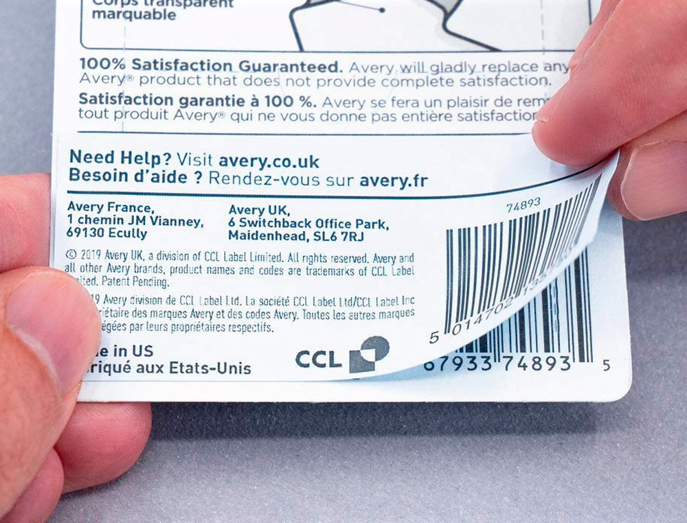 ETIQUETA ADHESIVA AVERY PERMANENTE PARA IMPRESORA LASER BLANCA 63,5X38,1 MM CAJA DE 525 UNIDADES