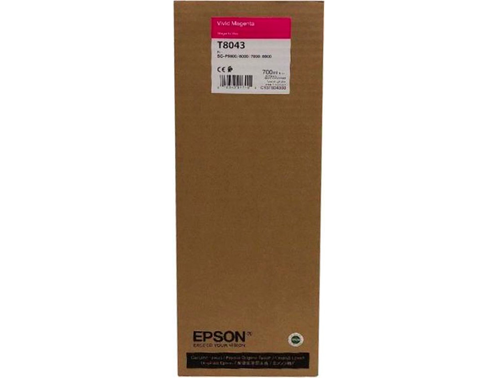 INK-JET EPSON GF SURECOLOR SERIE SC-P VIVID MAGENTA ULTRACHROME HDX/HD 700ML