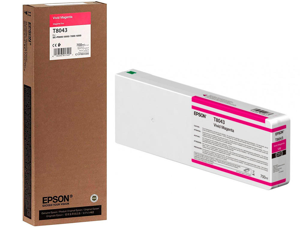 INK-JET EPSON GF SURECOLOR SERIE SC-P VIVID MAGENTA ULTRACHROME HDX/HD 700ML
