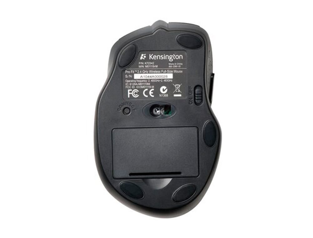 RATON KENSINGTON OPTICO PRO FIT INALAMBRICO USB 2,4 GHZ NEGRO