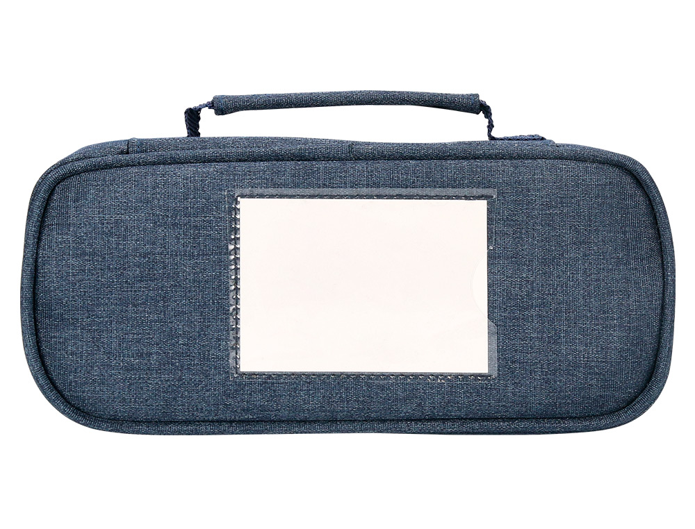 ESTUCHE PORTATODO LIDERPAPEL OVALADO CON ORGANIZADOR INTERIOR PIZARRA Y ASA 1 CREMALLERA SURTIDOS