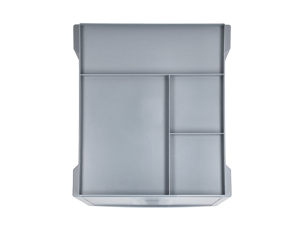 FICHERO CAJONES DE SOBREMESA Q-CONNECT BANDEJA ORGANIZADORA SUPERIOR 6 CAJONES COLOR GRIS OPACO