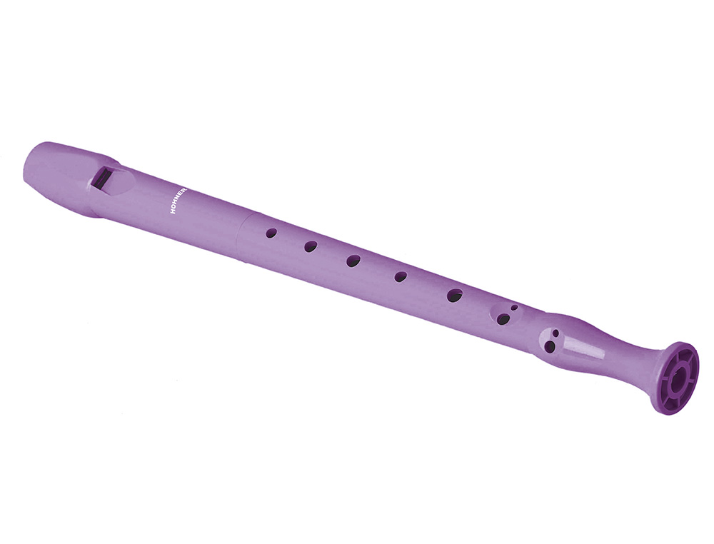 FLAUTA HOHNER 9508 COLOR LAVANDA FUNDA VERDE Y TRANSPARENTE