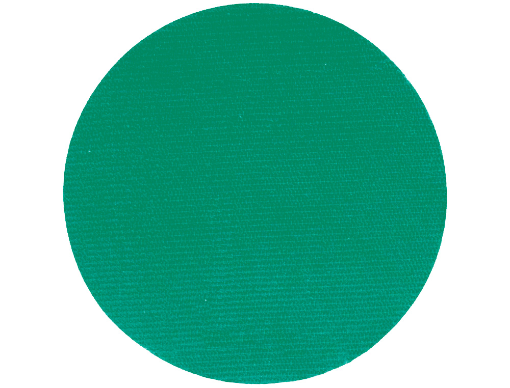 DISCO DE CIERRE PLICO VELCRO AUTOADHESIVO 20 MM DIAMETRO COLOR VERDE CAJA DE 200 UNIDADES