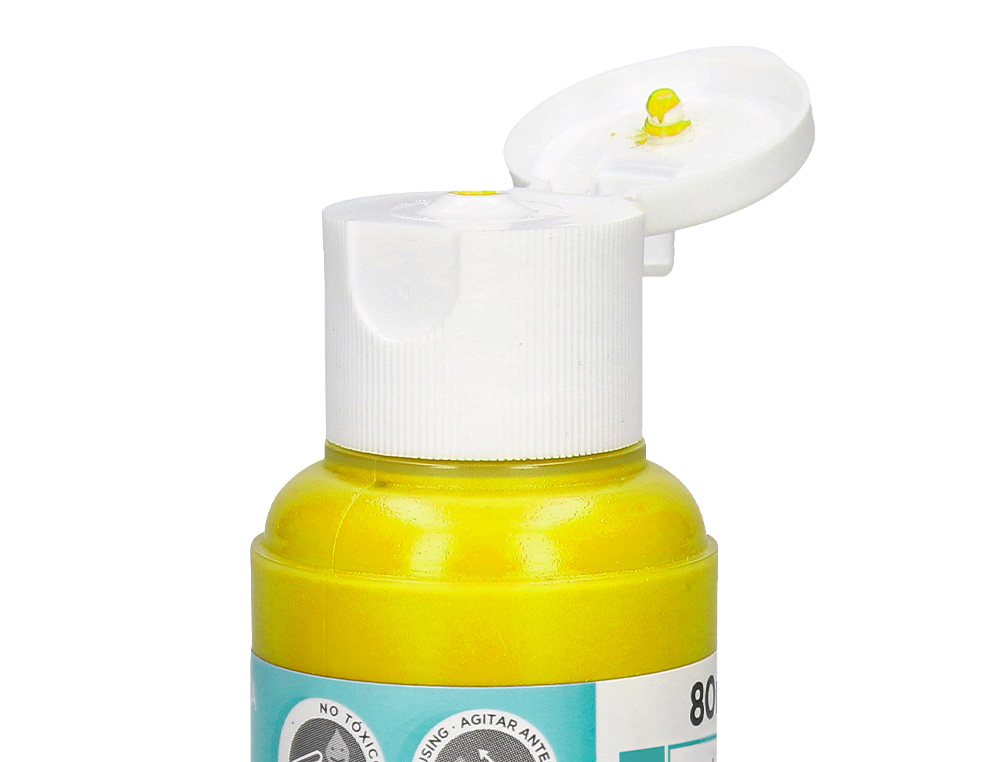 PINTURA ACRILICA LIDERPAPEL BOTE DE 80 ML AMARILLO