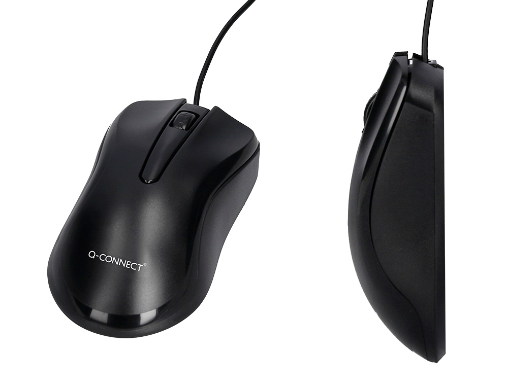 SET TECLADO Y RATON Q-CONNECT CON CABLE COLOR NEGRO