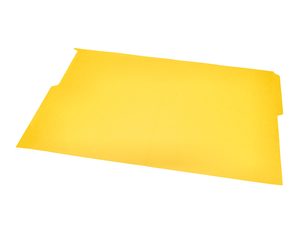 SUBCARPETA CARTULINA LIDERPAPEL FOLIO PESTAÑA SUPERIOR 240G/M2 AMARILLO