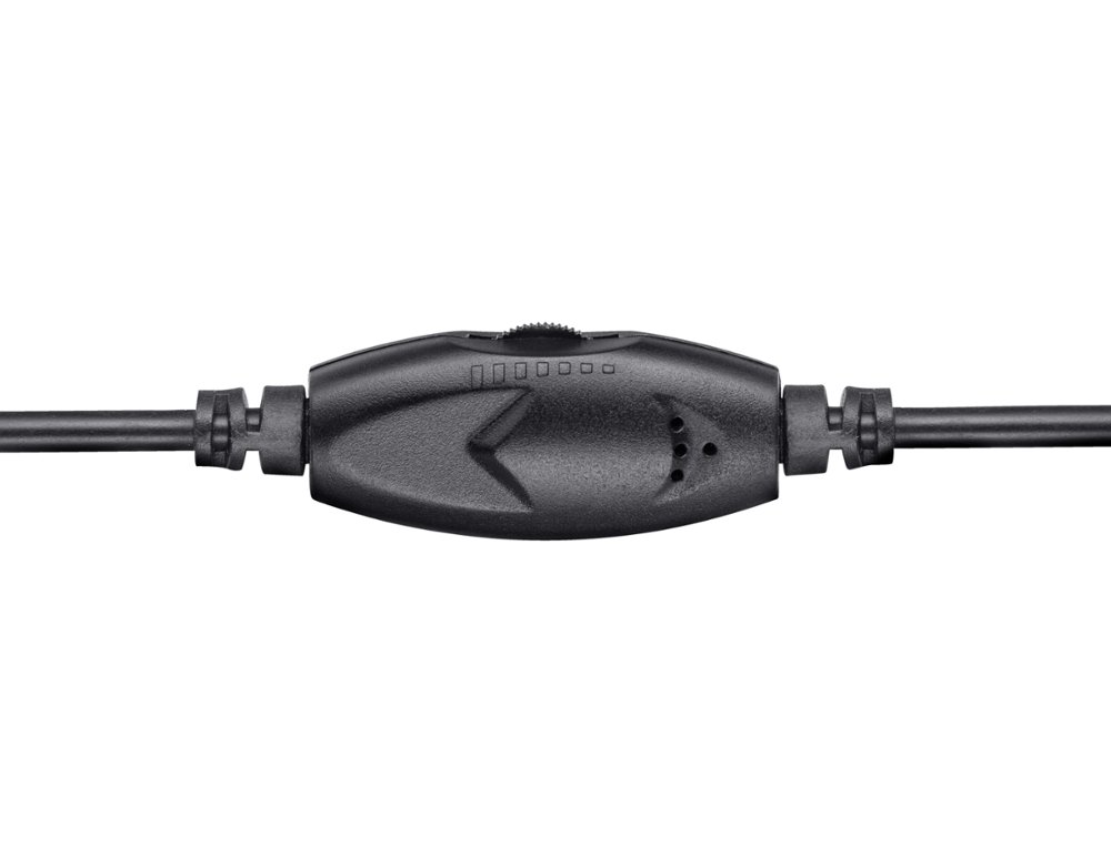 AURICULAR TRUST BASICS CON MICROFONO AJUSTABLE JACK 3.5 LONGITUD CABLE 180 CM COLOR NEGRO