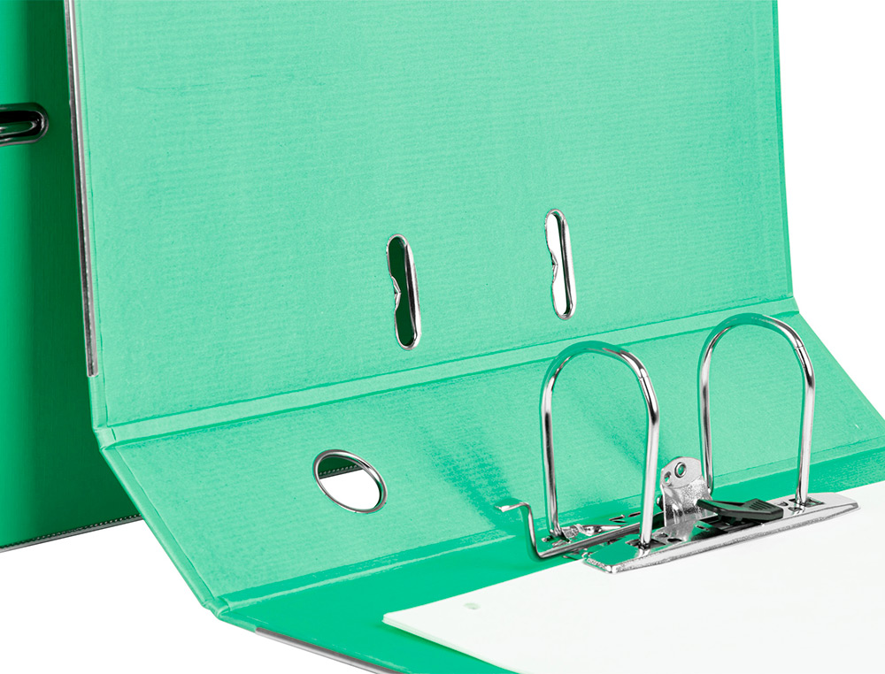 MODULO LIDERPAPEL 3 ARCHIVADORES FOLIO 2 ANILLAS MECANISMO DE PALANCA 52MM VERDE PASTEL