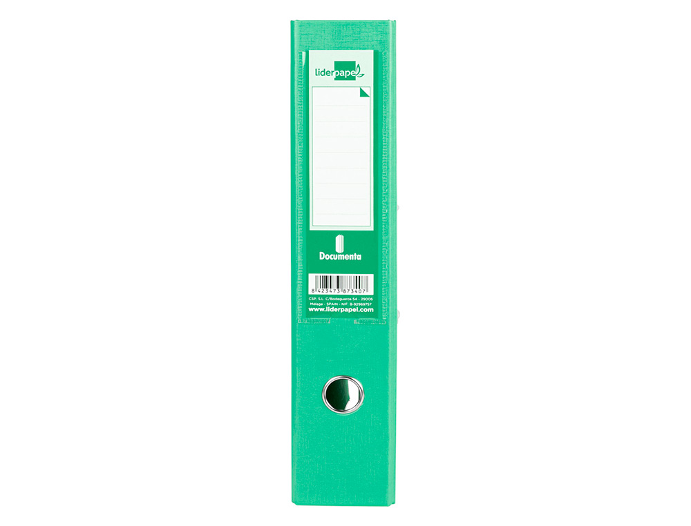 MODULO LIDERPAPEL 3 ARCHIVADORES FOLIO 2 ANILLAS MECANISMO DE PALANCA 52MM VERDE PASTEL