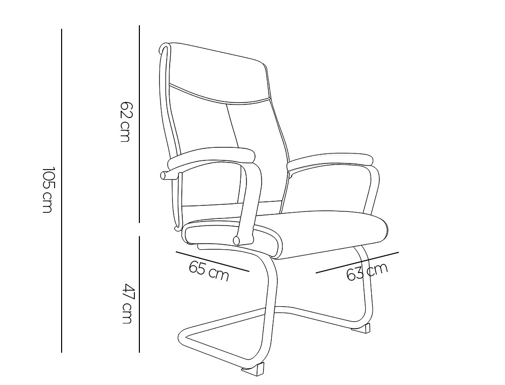 SILLA Q-CONNECT ESCRITORIO MOD ENA SIMIL PIEL BASE METALICA ALT MAX 1050 ANC 630 PROF 650 COLOR GRIS