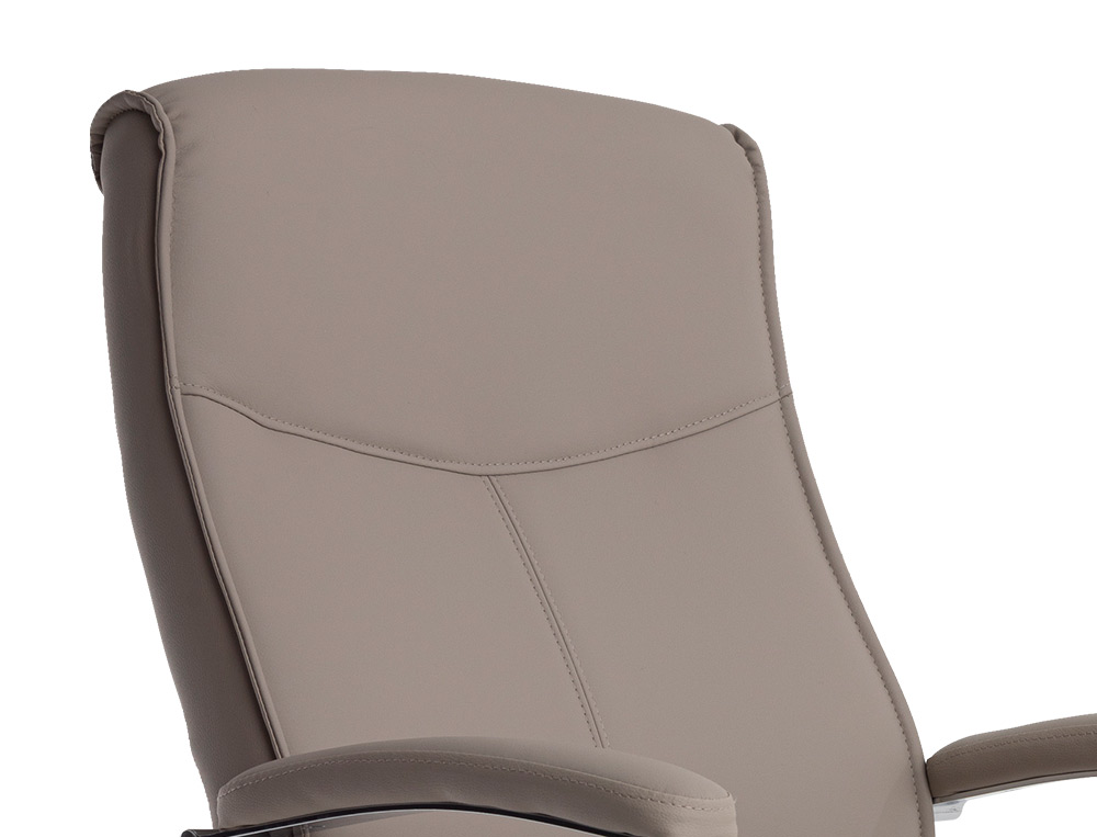 SILLA Q-CONNECT ESCRITORIO MOD ENA SIMIL PIEL BASE METALICA ALT MAX 1050 ANC 630 PROF 650 COLOR GRIS