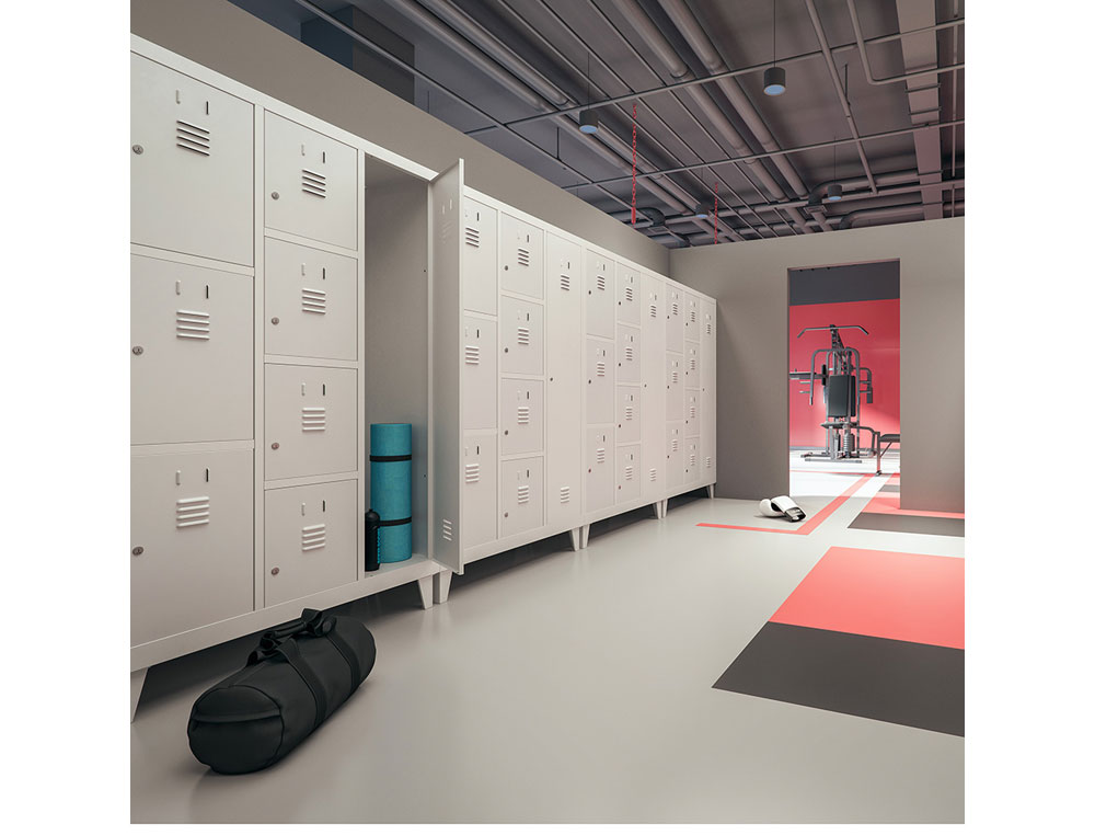 TAQUILLA METALICA ROCADA 300 3 MODULOS X 3 PUERTAS GRIS 910X500X1800 MM