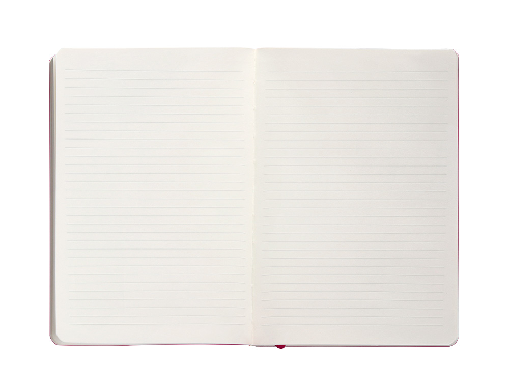 CUADERNO CON GOMILLA ANTARTIK NOTES TAPA BLANDA A5 HOJAS RAYAS BURDEOS 80 HOJAS 80 GR FSC