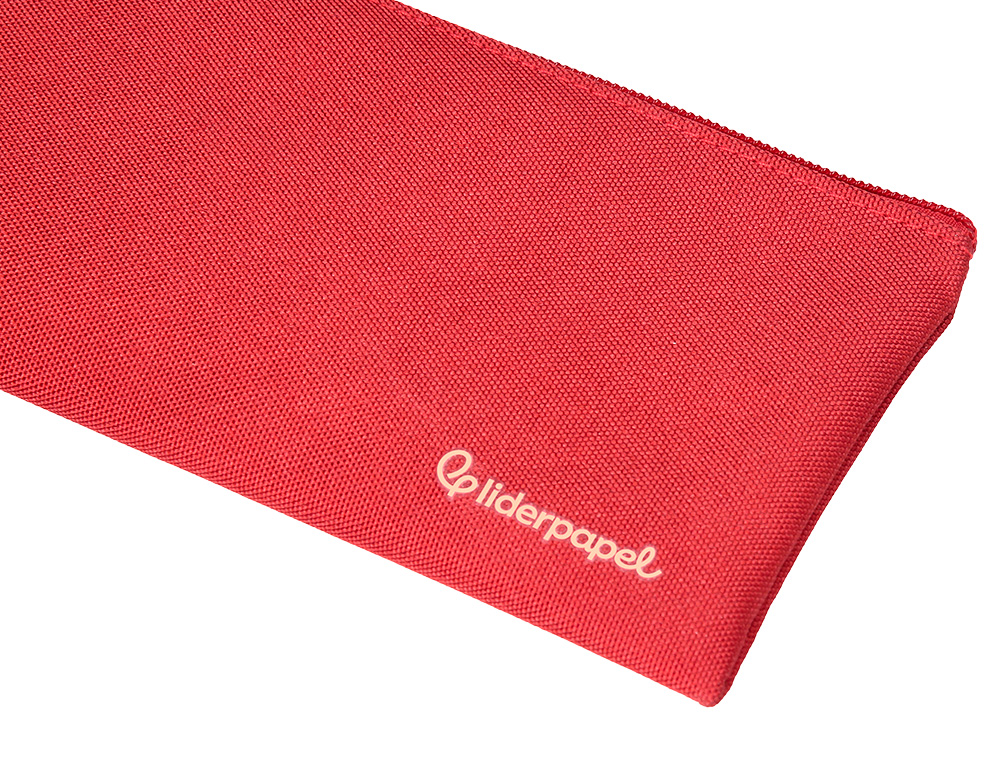 ESTUCHE PORTATODO LIDERPAPEL PLANO ANCHO UNA CREMALLERA 200X100 MM EXPOSITOR DE 18 UNIDADES COLORES SURTIDOS