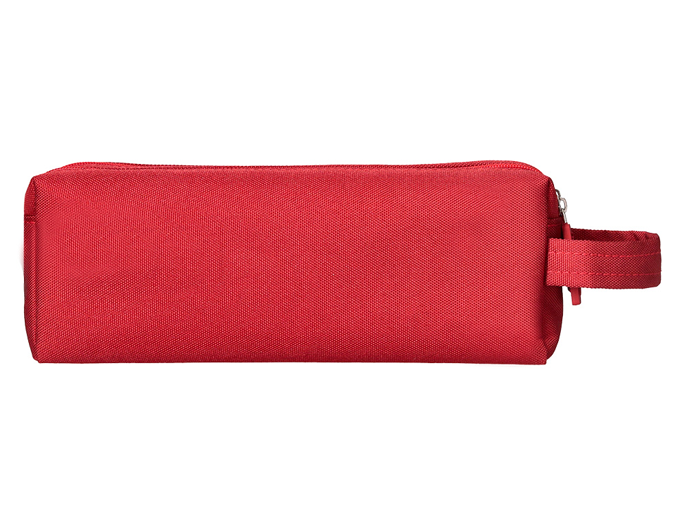 ESTUCHE PORTATODO LIDERPAPEL CLASSIC RECTANGULAR CON ASA 2 CREMALLERAS 210 X80MM ROJO