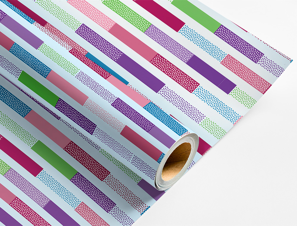 PAPEL DE REGALO LIDERPAPEL TODO AO ROLLO ANCHO 70 CM LONGITUD 2 MT GRAMAJE 60 GR DISEOS SURTIDOS C-2024